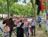 وقفة احتجاجية لأبناء الجالية السورية أمام السفارة الأمريكية فى بروكسل.. فيديو