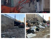 رفع 100 طن مخلفات صلبة من بشتيل ورصف شوارع بالعمرانية والهرم بالجيزة