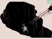 كاريكاتير صحيفة سعودية.. حزب الله يسحب سلم النجاة من لبنان