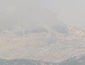استمرار اندلاع النيران فى مزارع شبعا بعد الاشتباك بين حزب الله وإسرائيل 