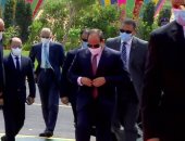 الرئيس السيسى يصل مقر افتتاح المدينة الصناعية بالروبيكى