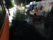 سقوط أمطار متوسطة بمدينة أبوسمبل جنوب أسوان