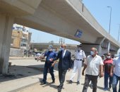 محافظ القليوبية يجرى جولة مفاجئة أسفل كبارى الرياح التوفيقى ببنها