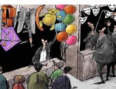 كاريكاتير صحيفة سعودية.. إقبال على محلات الألعاب والهدايا احتفالا بالعيد