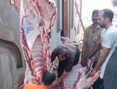 أهالى المنوفية يذبحون الأضاحى فى أول أيام عيد الأضحى وفتح المجازر مجانا