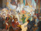 100 لوحة عالمية.. "موكب المحمل" لودفيك دويتش يوثق لرحلة حج المصريين