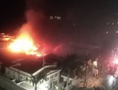 صور جديدة لحريق بورش المراكب برأس التين فى الإسكندرية
