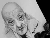 قارئة تشارك برسومات فنية "بورتريه" باستخدام الألوان لطبيب الغلابة