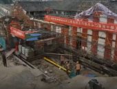الصين تنقل مبنى أثرى عمره 100 عام من مكانه لحمايته من الفيضانات.. فيديو