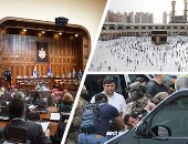 صور.. العالم هذا المساء..ختام موسم الحج.. رمى الجمرة الصغرى وطواف الوداع.. انعقاد الجلسة الأولى لأعضاء البرلمان الصربى الجدد وسط قيود كورونا.. اعتقال شخص هدد بتفجير بنك فى العاصمة الأوكرانية كييف