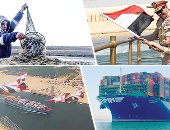 وتستمر شريانا يحمل معه دم المصريين.. 5 سنوات على افتتاح قناة السويس الجديدة.. ضاعفت من قدرة العمل واستيعاب سفن عملاقة.. 50 ألف مهندس وفنى وعامل ومئات من معدات الحفر نفذت المشروع فى عام واحد بدلا من 3 أعوام