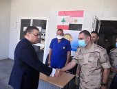 سفير القاهرة لدى لبنان يتفقد المستشفى الميدانى المصرى فى بيروت