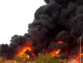 الإمارات: لا خسائر بالأرواح فى حريق سوق عجمان