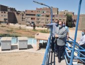 محافظ أسيوط يتفقد أعمال احلال وتجديد محطة مياه التشيكى بحى شرق" صور"