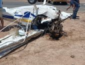 وفاة المصابين جراء سقوط طائرة فى مطار الجونة