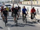 وزير الرياضة يشارك 500 شاب فى ماراثون دراجات تحت شعار "رياضتك مناعتك"