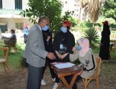 بدء اختبارات القدرات بكلية التربية الرياضية فى جامعة سوهاج.. صور