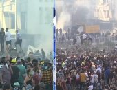 ارتفاع عدد مصابى احتجاجات بيروت لـ54 شخصًا وكر وفر بمحيط البرلمان اللبنانى