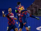 ميسي يضيف ثانى أهداف برشلونة ضد نابولى فى الدقيقة 23.. فيديو
