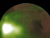ناسا: كوكب المريخ يتوهج باللون الأخضر فى الليل