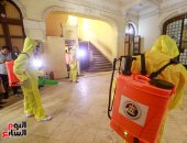 تعقيم لجان الاقتراع استعدادا لماراثون انتخابات مجلس الشيوخ