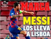 ميسي الاستثنائي.. والمايسترو بيرلو مدرباً ليوفنتوس الأبرز فى صحف العالم