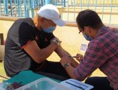 صور.. مسحة طبية للاعبى النصر استعدادًا لاستئناف دورى القسم الثانى