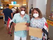 صور.. المصريون فى برلين يتوجهون لمكاتب البريد للتصويت بانتخابات الشيوخ 