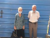 معمر 88 سنة وزوجته 83: المشاركة فى الانتخابات واجب وطنى وحق البلد علينا..صور