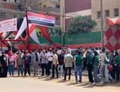 صور..زحام من الشباب على انتخابات مجلس الشيوخ بعين شمس