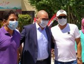 عماد متعب ومحمد فاروق يدعمان المرشح أحمد دياب بانتخابات الشيوخ فى لجان الدقي..صور 