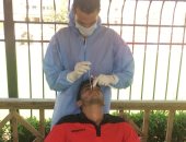  كمونة ولاعبى جمهورية شبين يخضعون لمسحة كورونا استعداداً لاستئناف الدوري