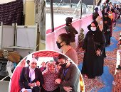 فيديو.. السيدات يتصدرن المشهد الانتخابي بمدرسة الشئون الاجتماعية في الأميرية