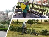 محافظة القاهرة تجدد الحدائق استعدادا لفتحها للزوار
