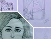 إيمان تشارك صحافة المواطن برسومات تبرز موهبتها باستخدام القلم الرصاص
