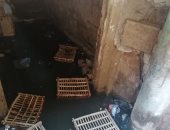 سيبها علينا.. سكان شارع الجامع بالمنيب يشكون غرقهم فى مياه الصرف الصحى