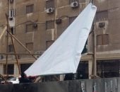 صور.. إزالة اللافتات والبنرات المخالفة بالإسكندرية عقب انتخابات الشيوخ