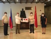الصين تتبرع بـ130 جهاز تنفس صناعى لمساعدة الفلبين فى مكافحة "كوفيد 19"