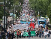 استمرار الاحتجاجات فى شرق روسيا لدعم حاكم إقليم خاباروفسك