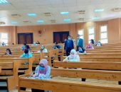 1069 طالبا وطالبة أدوا اختبارات القدرات بكليات جامعة بنى سويف
