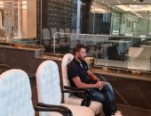 سيد معوض مدرب المنتخب يحضر مباراة الأهلي وأسوان بالدوري