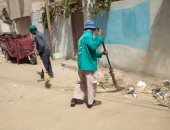 حملة نظافة لرفع تراكمات القمامة بمنطقة مساكن السلام بحى ثان طنطا