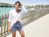 شاهد صبا مبارك فى أحدث ظهور لها بالهوت شورت وتنصح جمهورها عن الحب