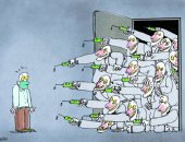 كاريكاتير إماراتى: منافسة قوية من أجل لقاح فيروس كورونا 