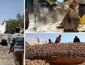 الدولة تواصل مواجهة التعديات على الأراضى بالمحافظات.. إزالة 48 حالة تعد على جسر مصرف كتشنر بالمحلة.. محافظة المنوفية تزيل مخالفات على 18 قيراطا من الأراضى الزراعية.. وحملات فى الأقصر وسوهاج ضد المخالفين.. صور 