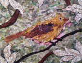 "مروة" من الإسكندرية تشارك بلوحات تعبر عن موهبتها فى الرسم