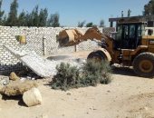 إزالة 490 حالة تعدٍ بالزراعة والبناء على أراضى أملاك الدولة بالفيوم.. صور