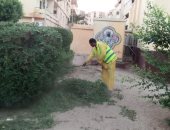 صور.. تكثيف أعمال النظافة ورفع مخلفات الأشجار بمنطقة أطلس فى أسوان