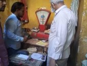 ضبط 100 طن سكر مدعم بدون فواتير خلال حملة تموينية بمركز ملوي بالمنيا