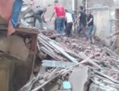 لجنة هندسية لمعاينة المنازل المجاورة للمنزل المنهار جزئيا بطنطا